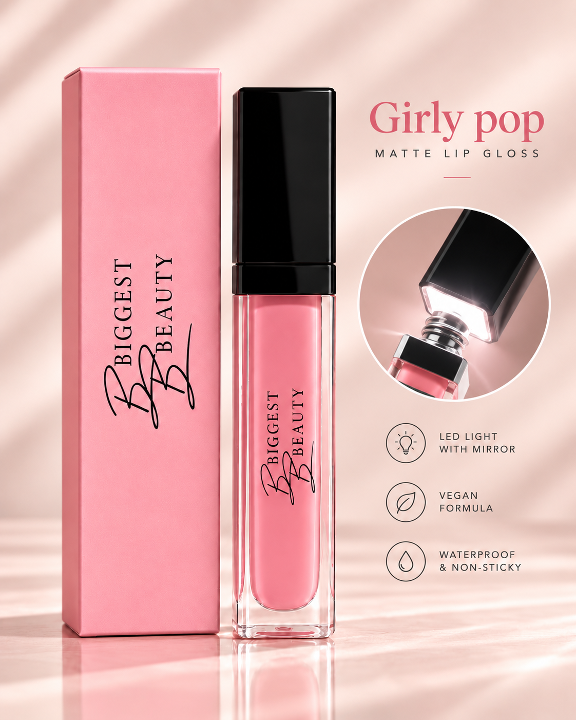 Lux Matte Lip Gloss – Girly Pop